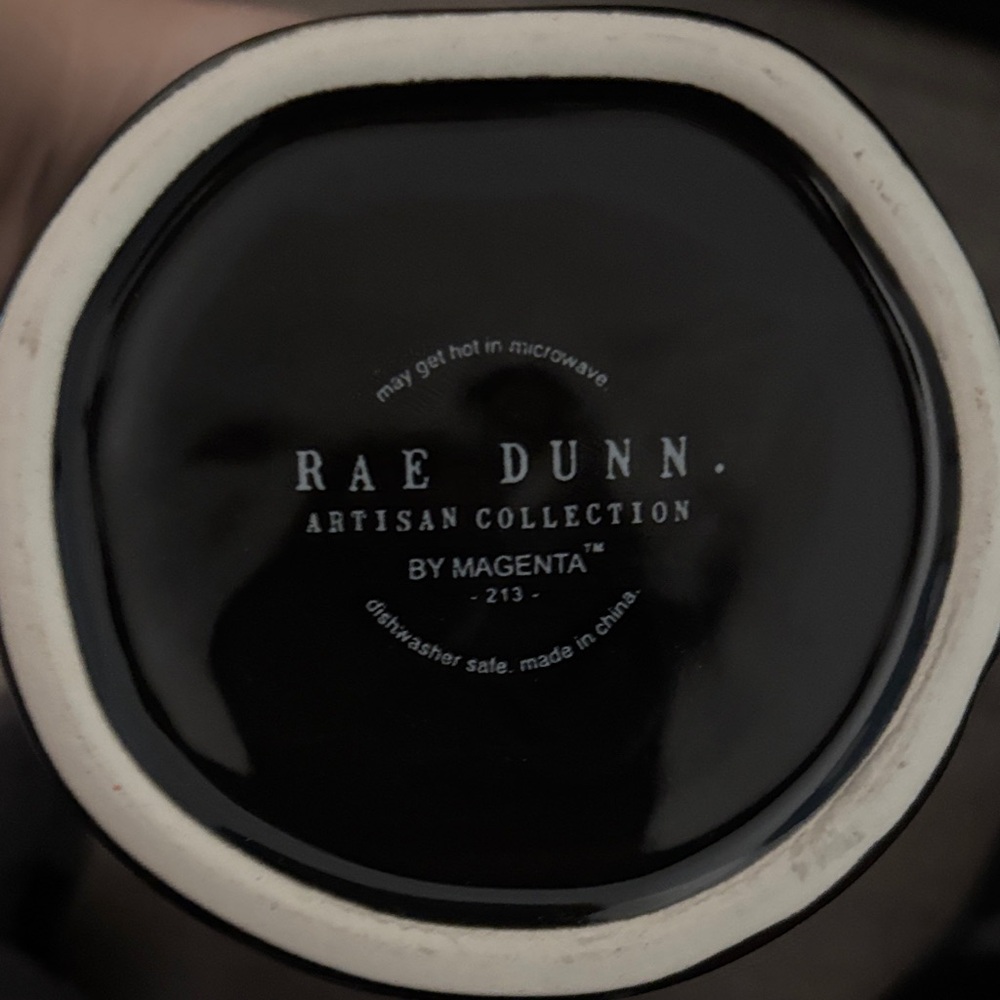 Rae Dunn Halloween Black Mug with Witch Legs Lid - Picture 2 of 4